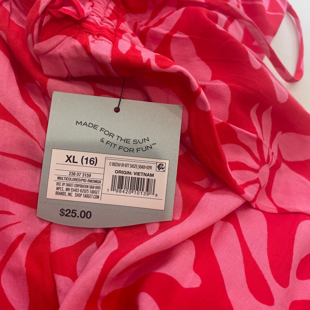 Shade & Shore Pink Floral Wide-Leg Pants - Picture 9 of 10